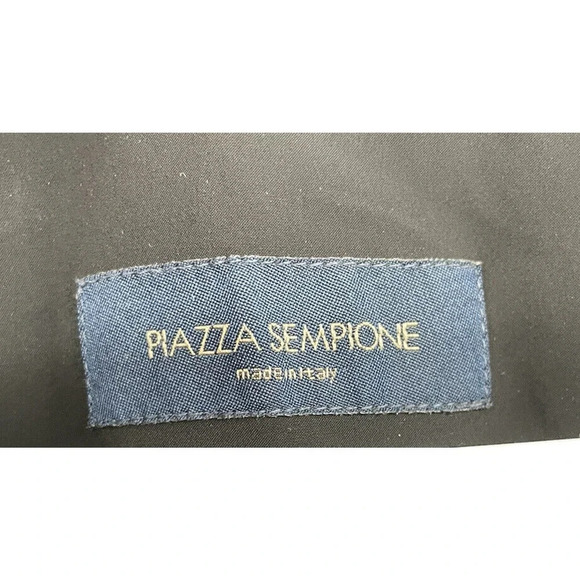 Piazza Sempione Safari Jacket Nylon Black Size IT 48 US 12 Button Down - Picture 13 of 15